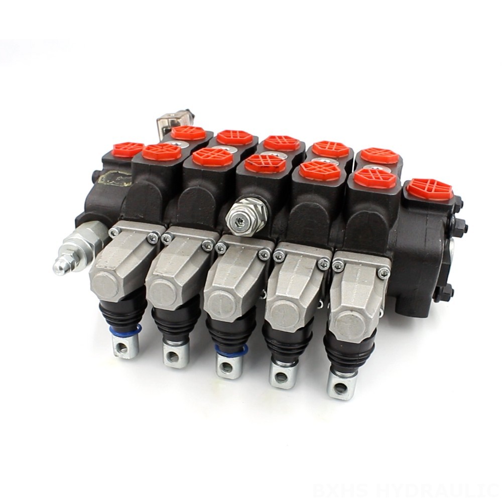 SD8-Electric Unloading Valve 5 Position 4 Solenoid 12v 24v Hydraulic Directional Control Valve image